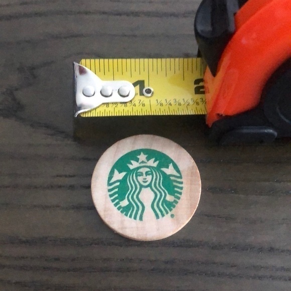 STARBUCKS WOODEN POG - Picture 2 of 2